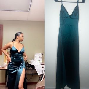 Green bridesmaid dress